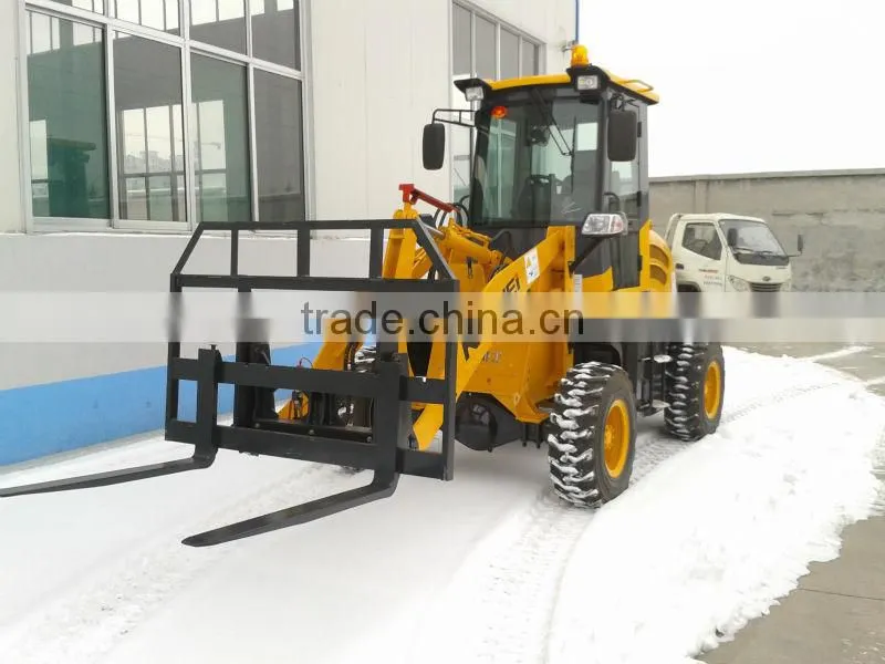 High tire 4WD mini loader ZL-15F Euro III dumper truck