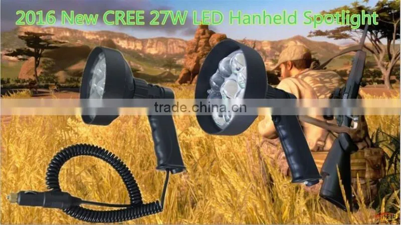 led coon hunting li JGL high power 27W NFC120LI-27W/NFC120-27W CREE LED 45W portable rechargeable led handheld hunting spotlight