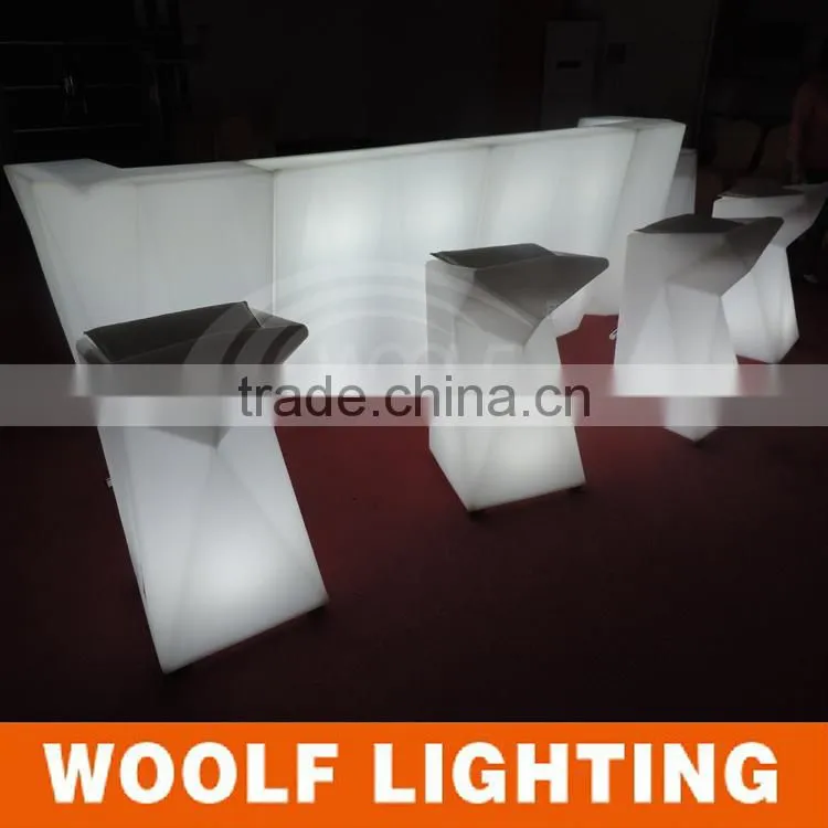 Modern Waterproof Rechargeable Illuminated Bar LED Chair