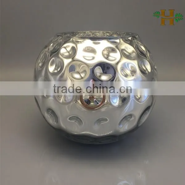 Mercury glass vase,silver or gold color glass vase