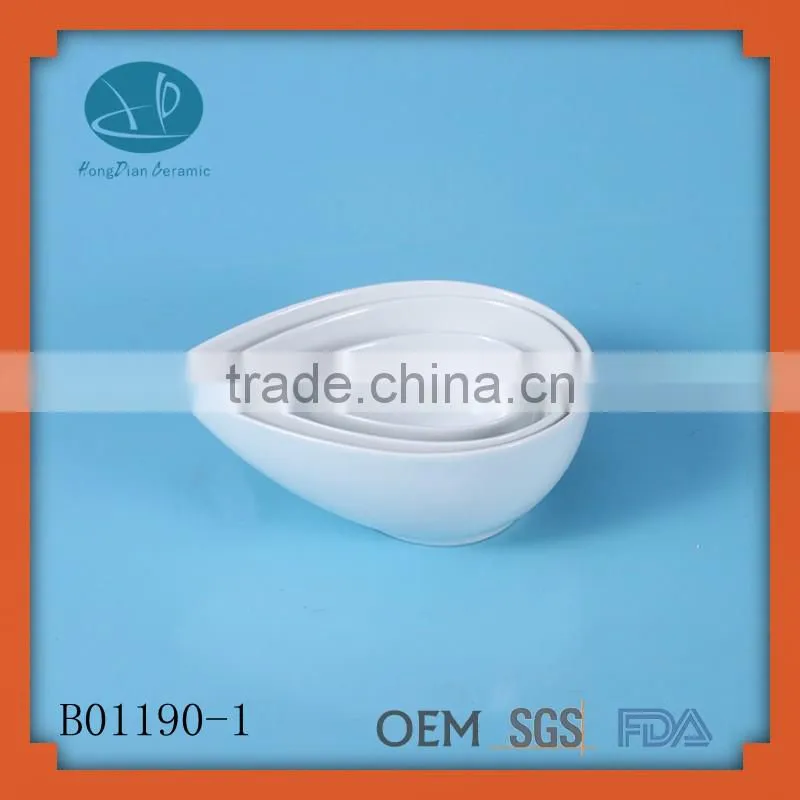 tear drop shaped porcelain bowls ,serving bowl set