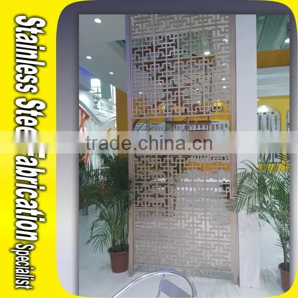 Customized Decorative Metal Room Divider Screen Partition For Interior Decoration