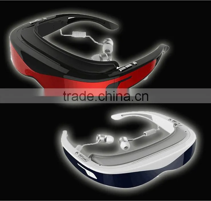 Newest 3D video glasses super hd 1080P VR glasses HD 3d plug card video player