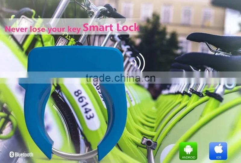 Intelligent Bluetooth Mobile Control Anti-theft Lock With Alarm, Smart Bicycle Horseshoe Lock Aluminum Alloy Waterproof