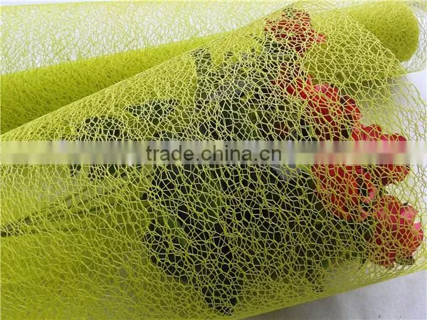 Hot sell polyester decorative mesh fabric floristic decoration material