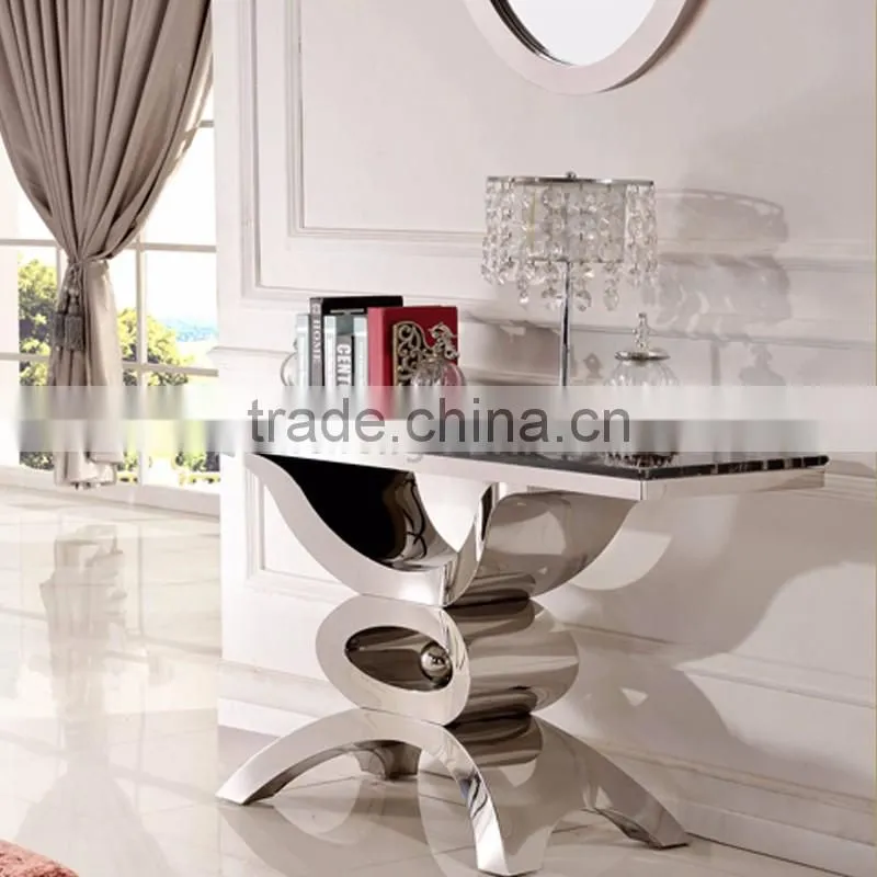 Metal Base Marble Modern Luxury Console Table