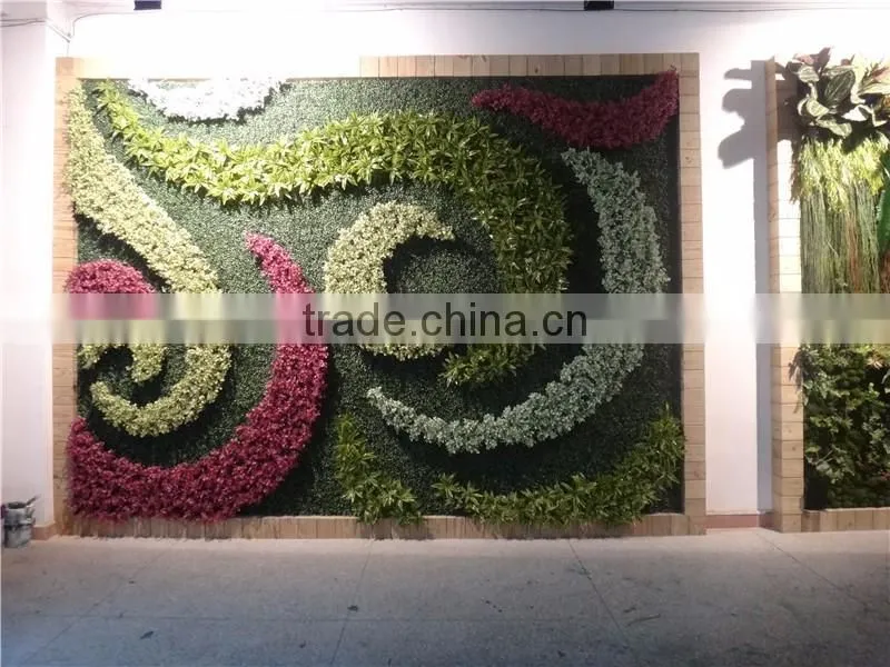 artificial plain style green plant wall for landscaping design from Dongguan ESTE LGH15-07