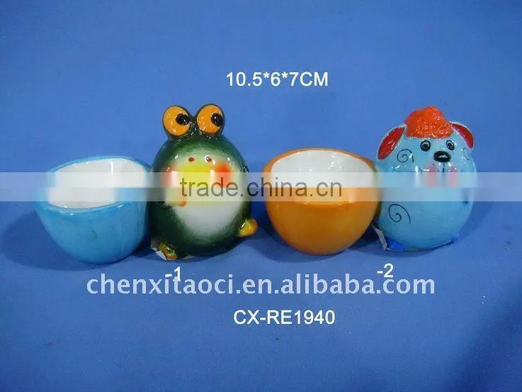 pottery egg hanging deco-terracotta painting egg for easter gifts