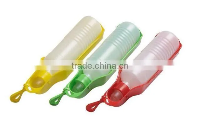 Plastic Water Feeding Bowl Cat DogTravel Pet Drinking Bottle Bowl/pet water bottle