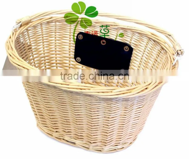 factory direct supply willow woven bicycle basket cheap shoping basket