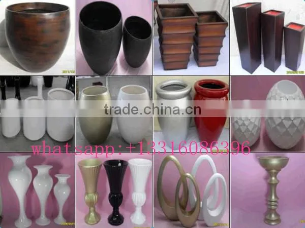 SJ20171012 2017 Hot sale bright color plastic flower pot and vase