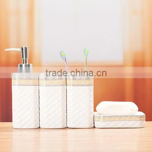 square shape ceramic bathroom furniture set