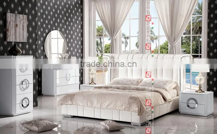 Modern white high gloss mdf dressing table T-60
