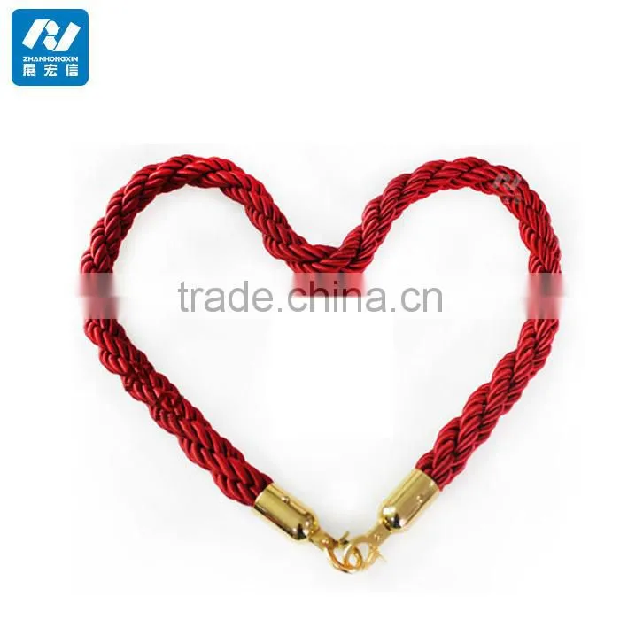 Portable Crowd Control Barrier Rope Queue Twisted Rope Barrier