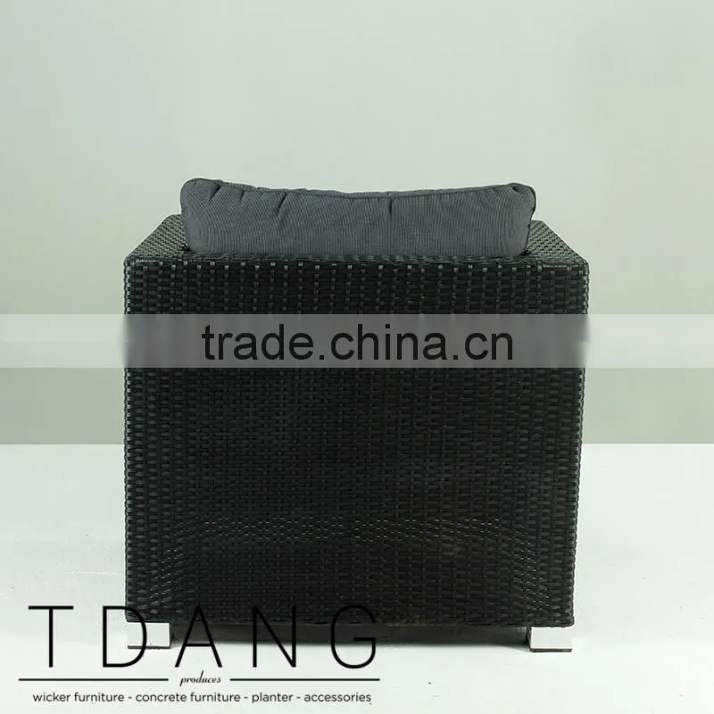 Kessler Wicker Club Chair with Cushion - Modulo Wicker Lounge Chair