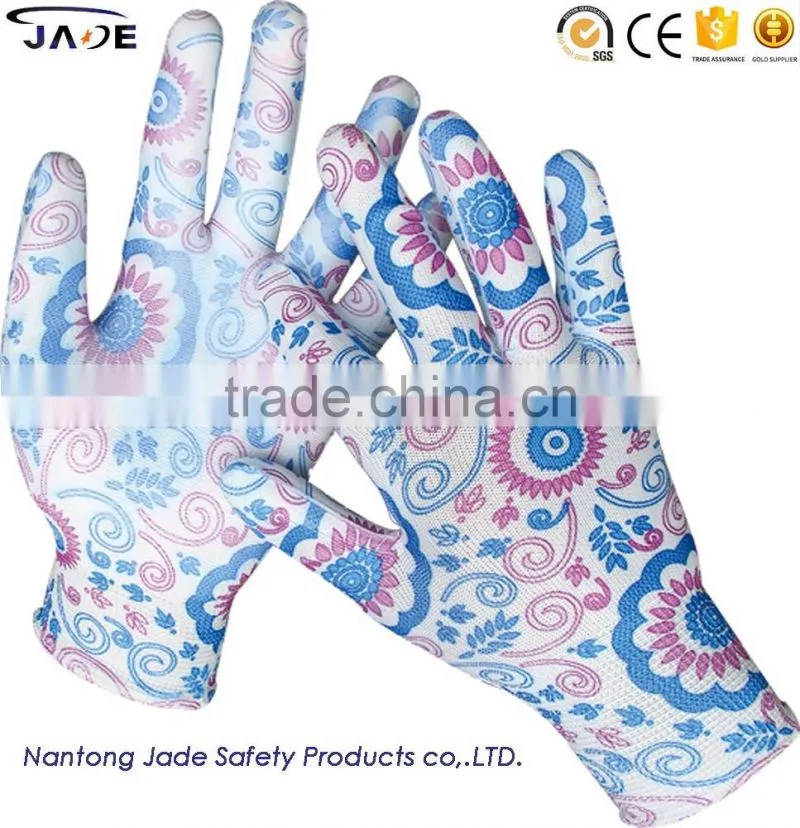 garden gloves, pu coated garden gloves, EN 388 4131