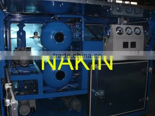 High Quality Nakin ZYD Double Stages Vacuum Lubricating Oil Purifier / Oil treated machine
