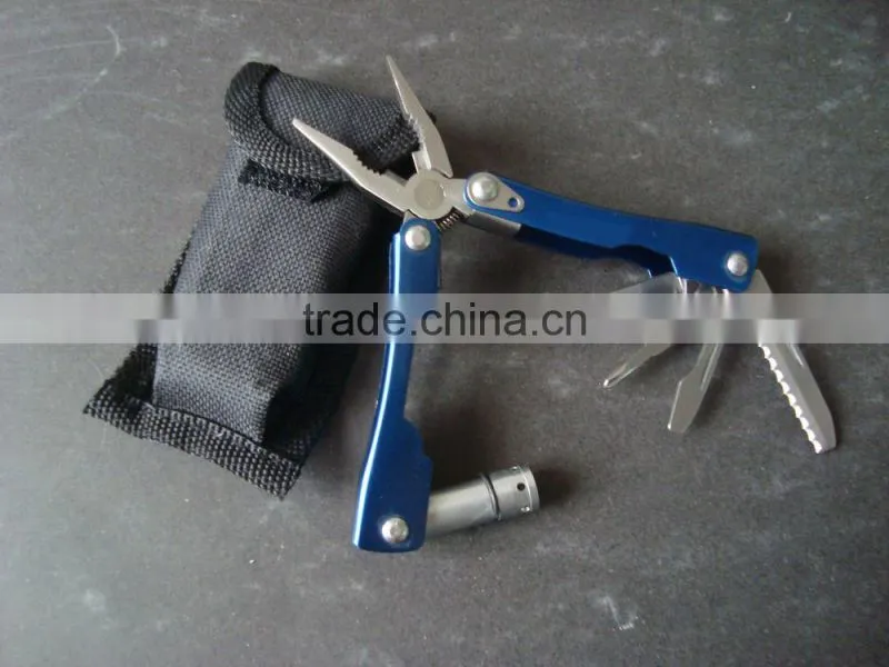 Promotional Stainless steel Pocket Multifunction plier with LED Light