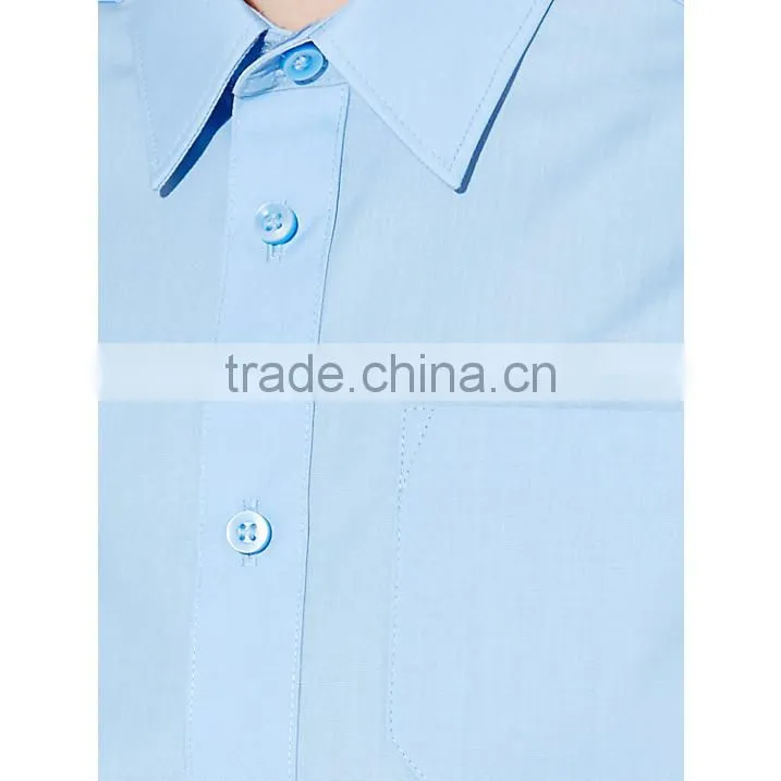 Boys' Easy Care Short Sleeve School Shirt,Custom School Uniforms Clothing Apparel Manufacturer Guangzhou