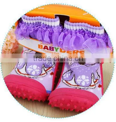 Shuoyang crochet booties free pattern infants socks with rubber sole soft cute baby sock shoes