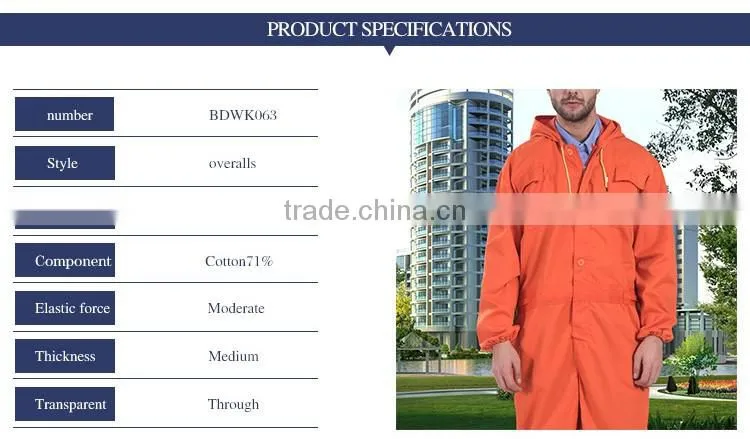 New Design Colors WaterProof Workwear Coverall For Man