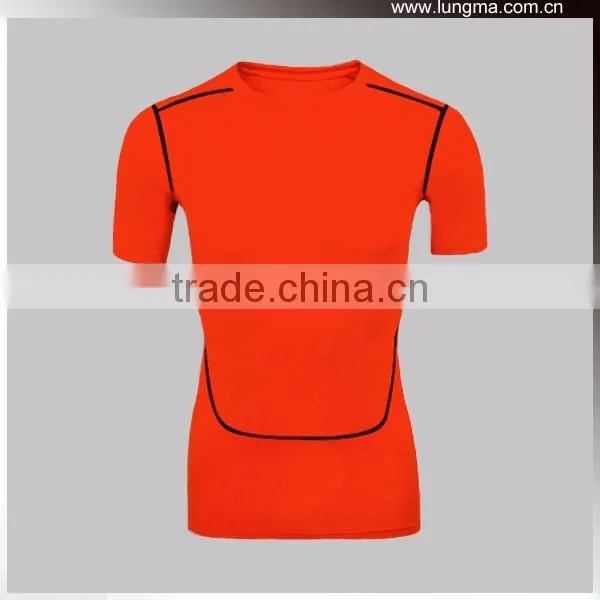 Free Sample Boy's Blank Short Sleeve Rash Guard Tee Compression Shirt For Water Sports Swim Surf Cycling Beach Running