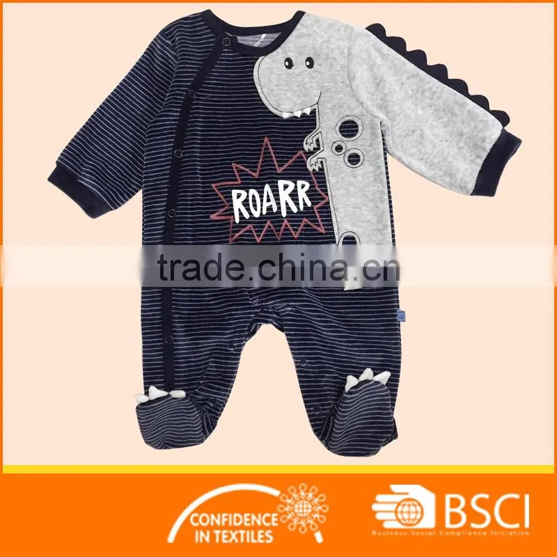 Winter Baby Romper Velour BABY GROWS