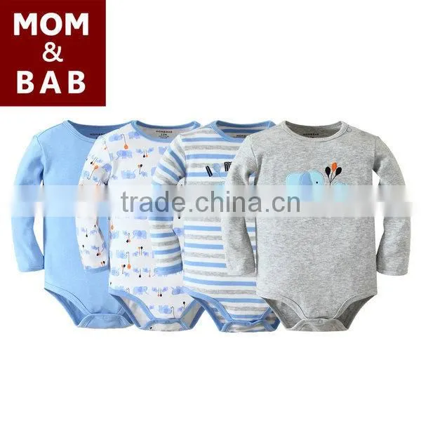 2014 long sleeve baby romper set in-stock children clothing manufacturer in China customized clothing
