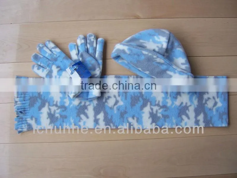 winter 3 knitted scarf hat glove sets