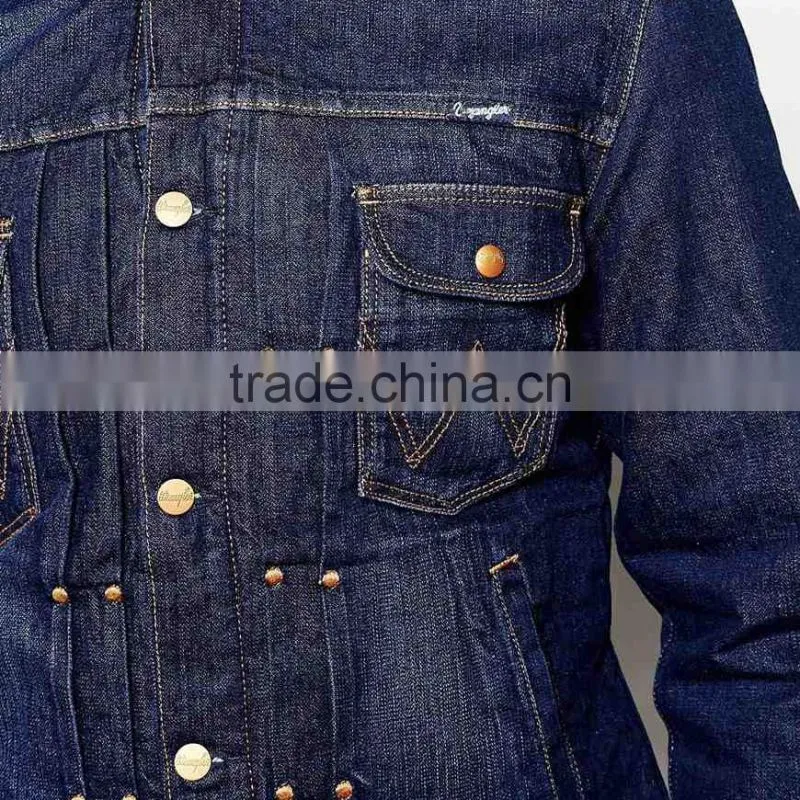 high quality men clothing jacket denim with fleece collar bulk whloesale