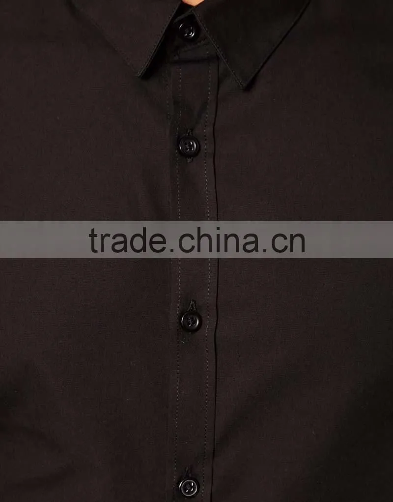 black double cuff business shirt bulk sale