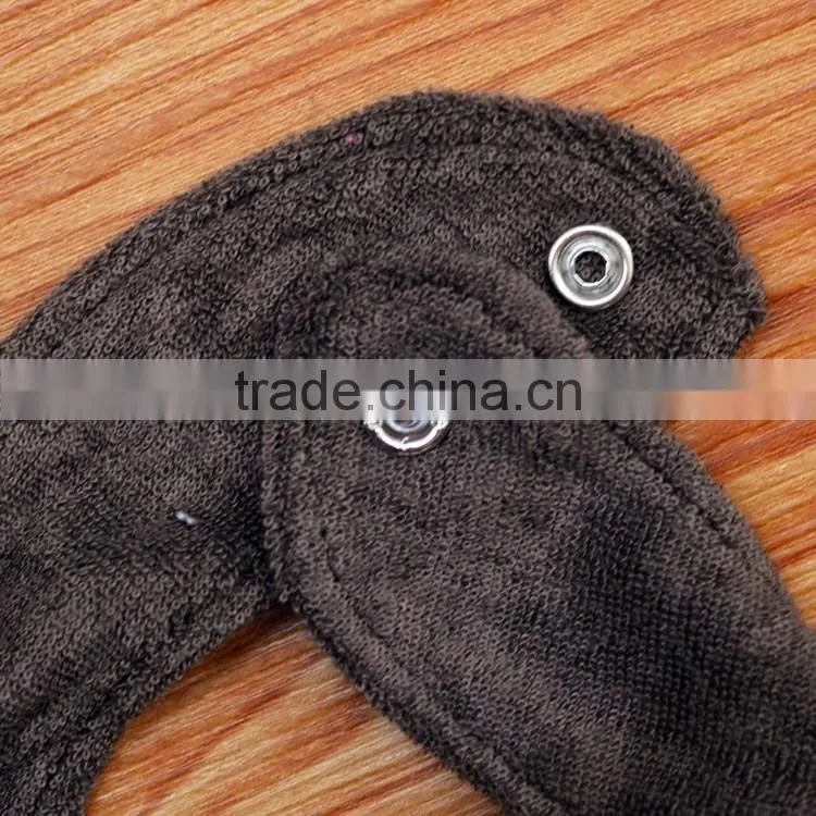 Waterproof cute bear face baby bibs