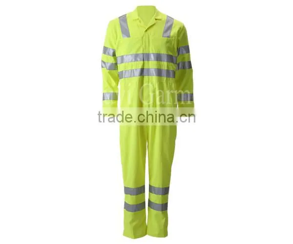 50mm reflective tape durable comfort 220gsm FR workwear coverall