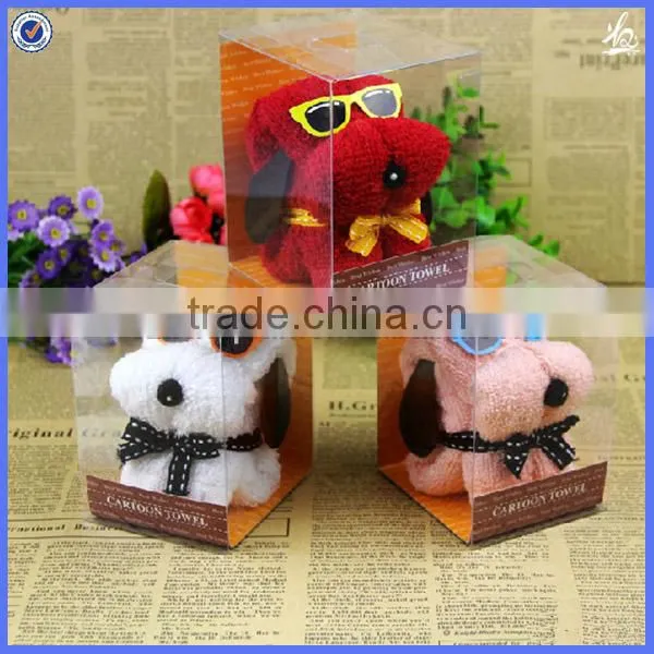 promotional dog gift towel/dog towel cake