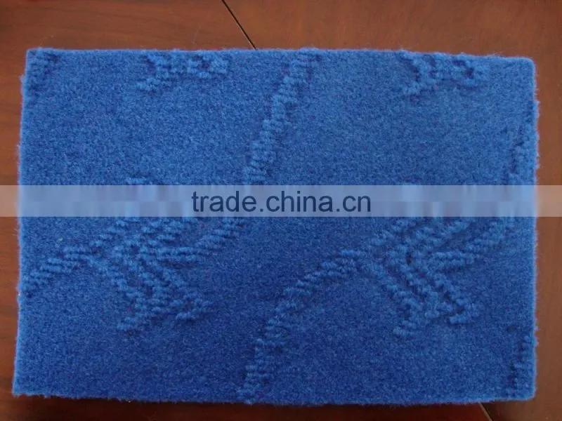 nonwoven polyester single Velour Jacquard carpet