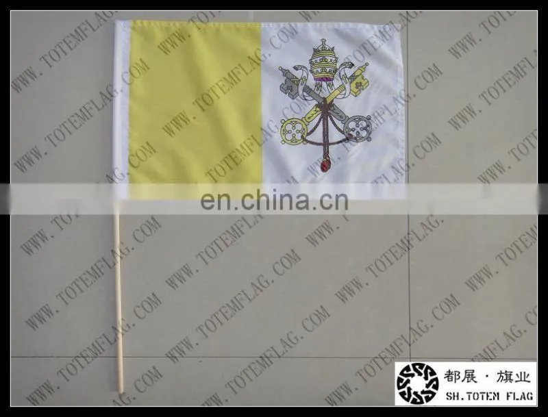 2016 mini stick flags/hand held stick flag promotion/hand held flags