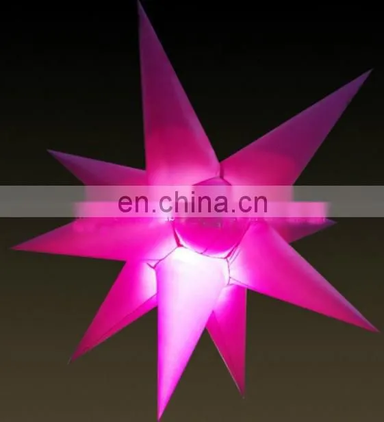LED Colorful Light Decoration Hanging Star For Party Decoration Wedding Canival