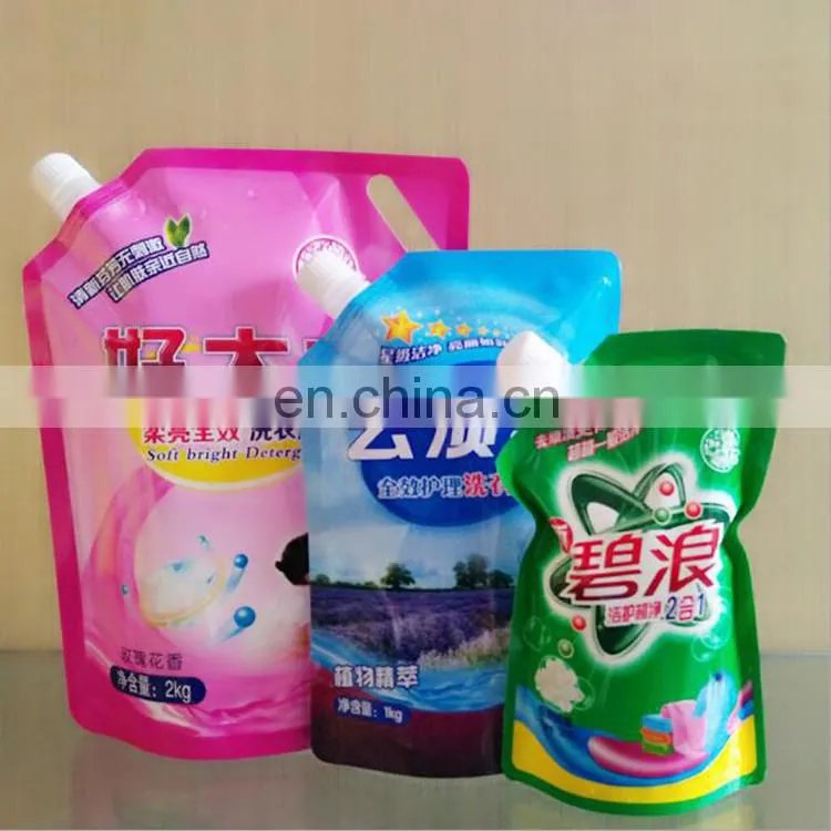 Custom designdrink plastic spout Pouch/laundry Liquid Spout Pouches