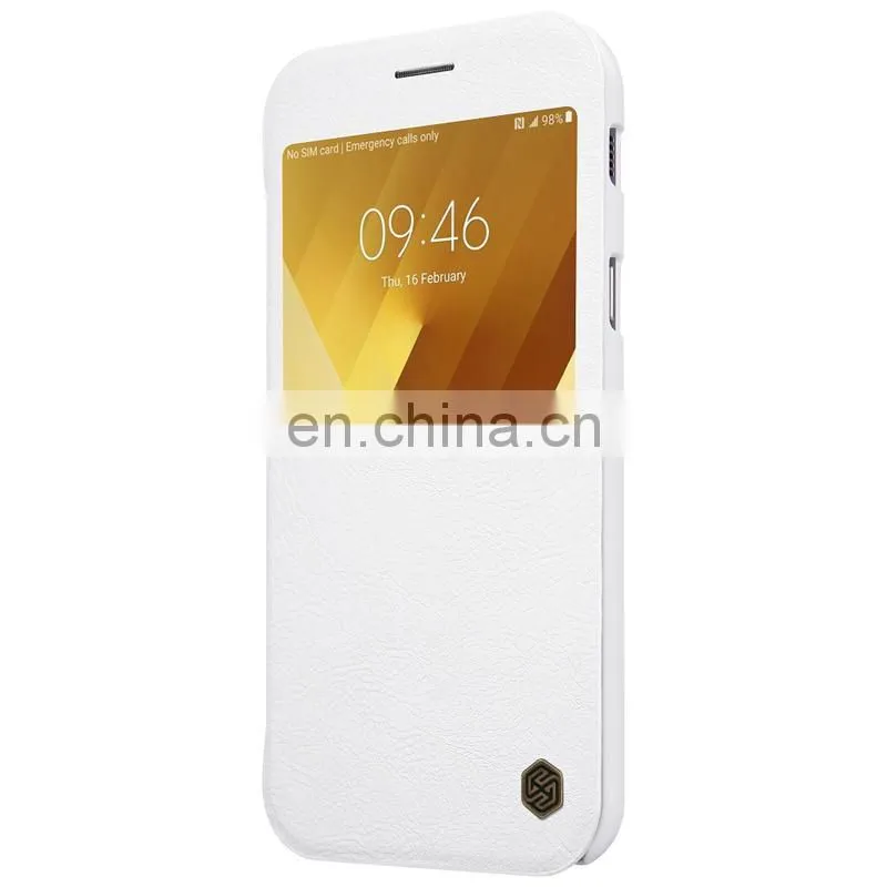 Nillkin Qin Series with Caller ID Window PU Leather + Hard PC Case for Samsung Galaxy A7