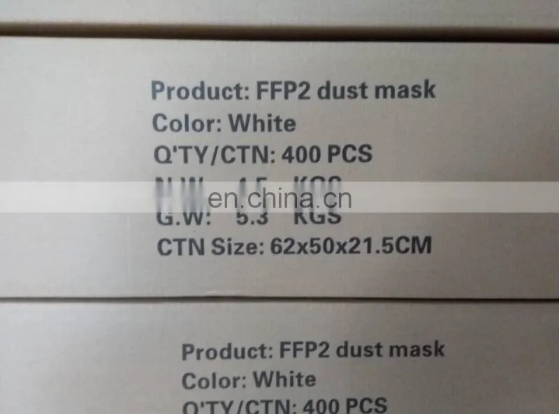 EN, CE, ISO approved cheap medical grade Disposable N95 mask with or without valve used for breathing protection