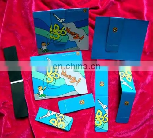 Custom printing folding magnetic bookmark