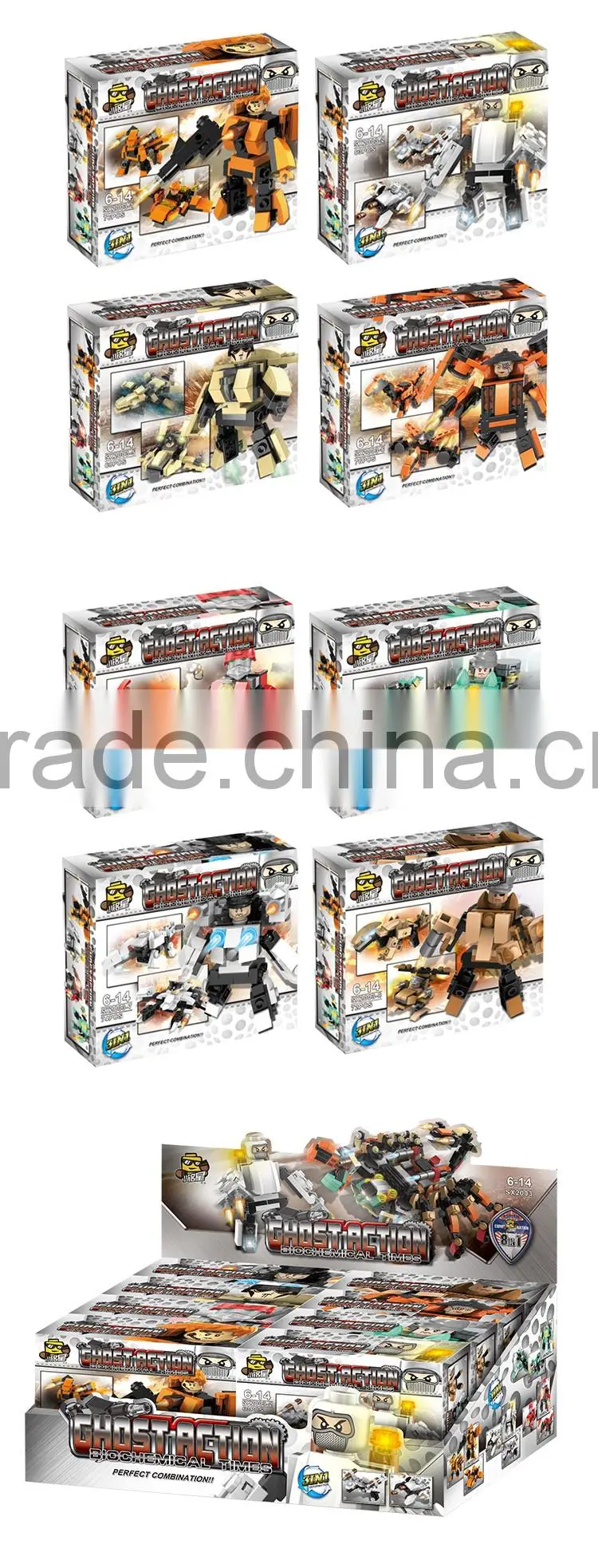 JSTOYS mini hero building blocks,war blocks toy for promotion