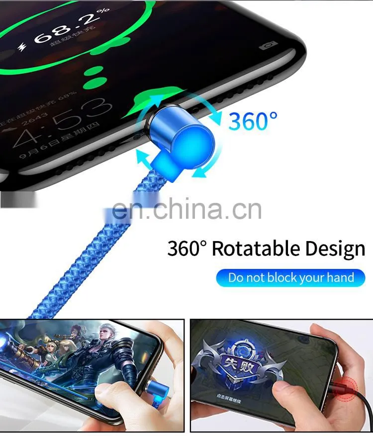 2020 New Design 3A Magnetic USB Data Charger Cable Line Type-C Android IOS Fast Charging 3in1 USB Cable Cell Phone Charger Cable