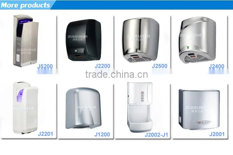 new design wall mounted new automatic plastic electrical hand dryer for washroom
