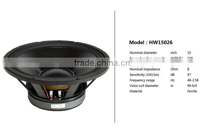 RS15BASS, trade assurance, double 15 inch passive subwoofer, speakers subwoofer