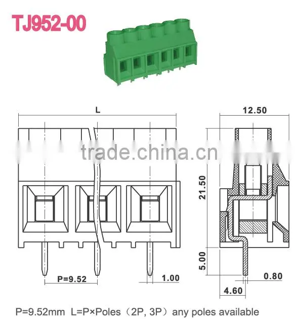 Industrial Electrical LED Solder Pin Terminal Block Manufacturers in China