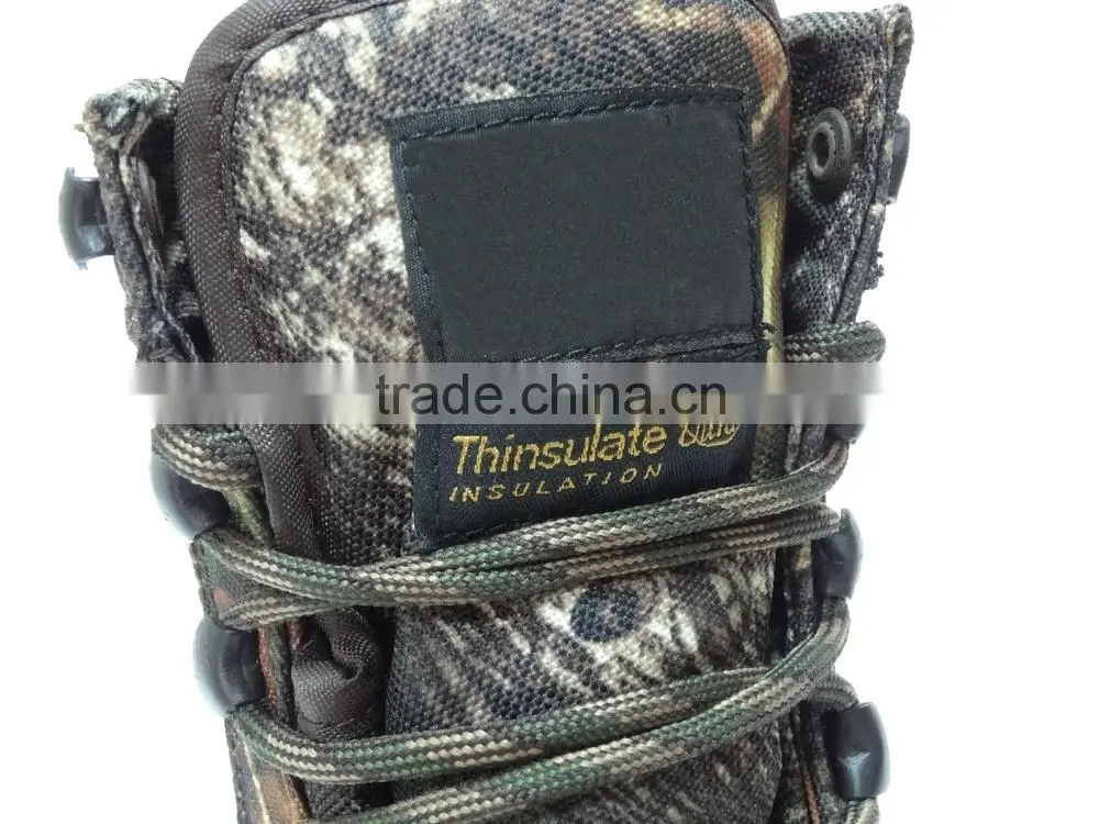 Full camouflage patent with 3M Thinsulate insulation waterproof hunting boots