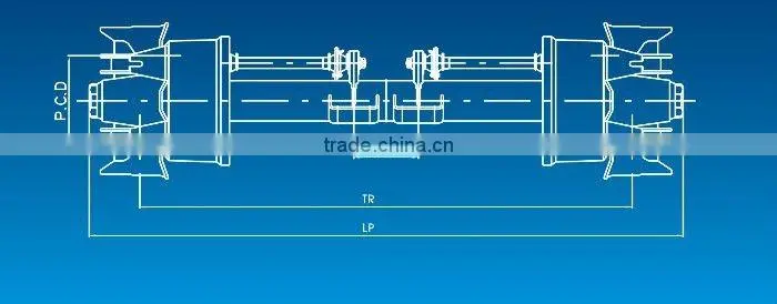 6 SPOKE AXLE(Germany axle, 6 hole axle,16t axle)