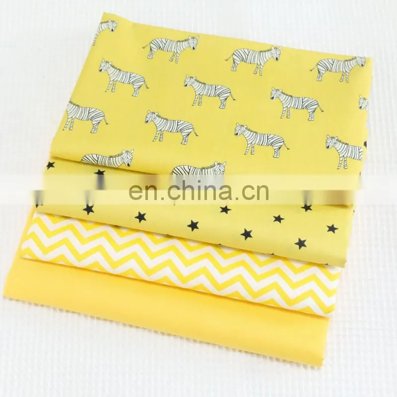 Wholesale cartoon pony Zebra Star Print children's bedding cotton twill print fabric