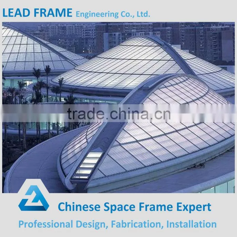 Hight quality and beautiful steel structure football stadium